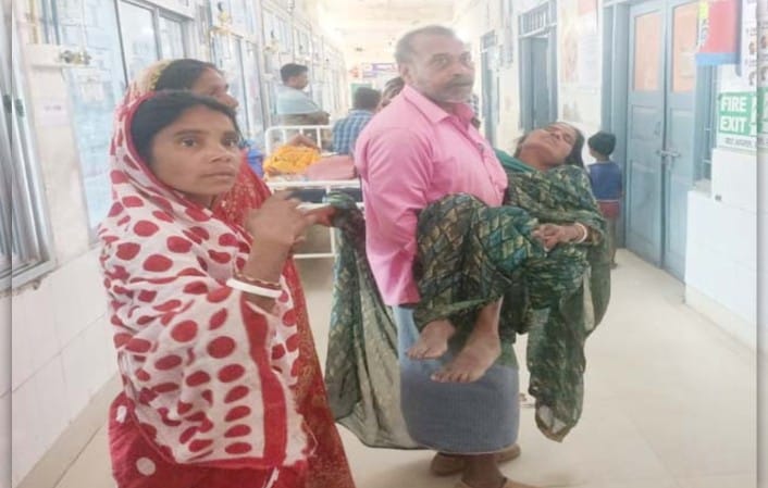 घरेलू विवाद में हुई जमकर मारपीट, एक महिला गंभीर रूप से घायल